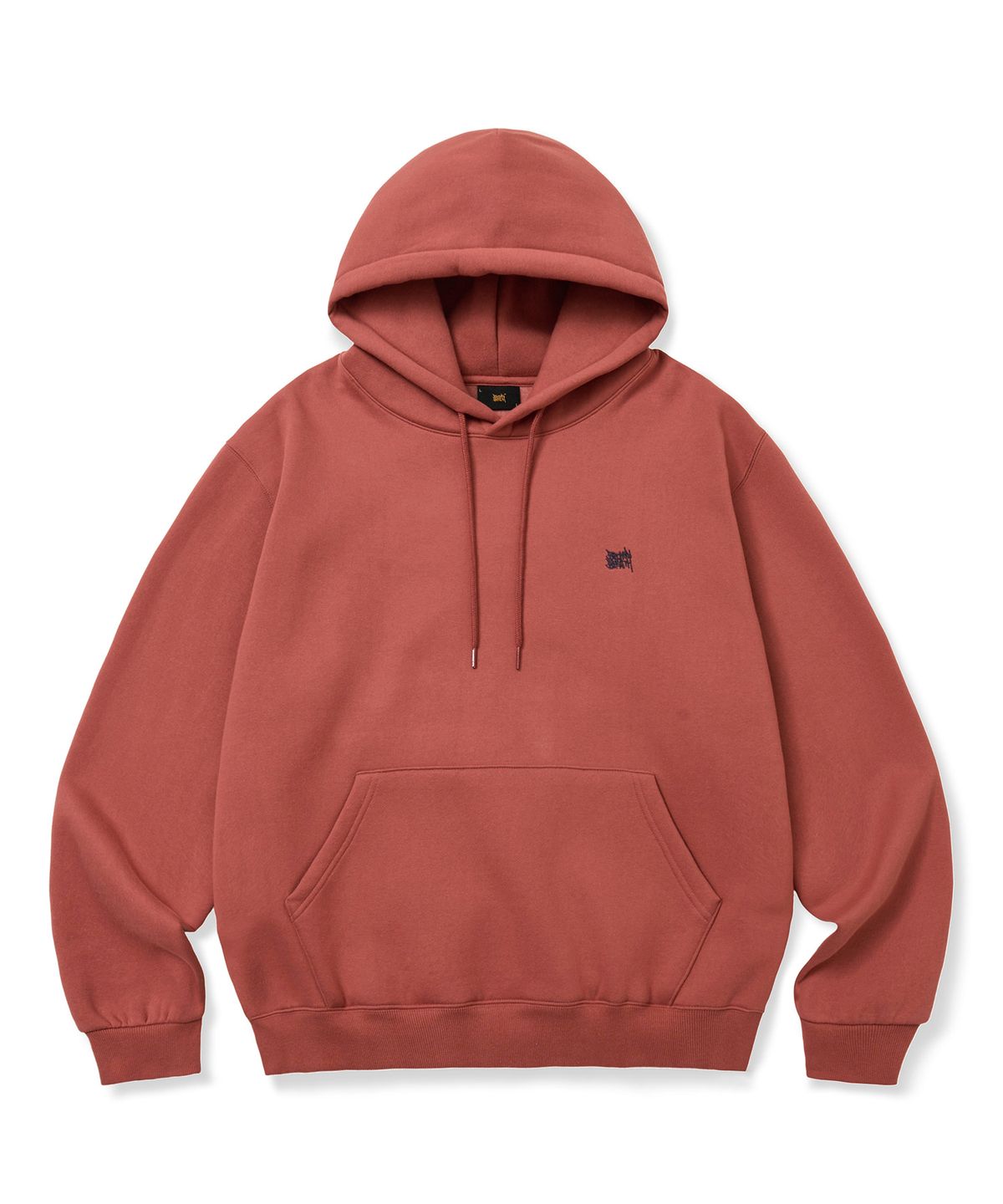 브라운브레스(BROWNBREATH) NIGHT TAG HOODIE - ORANGE