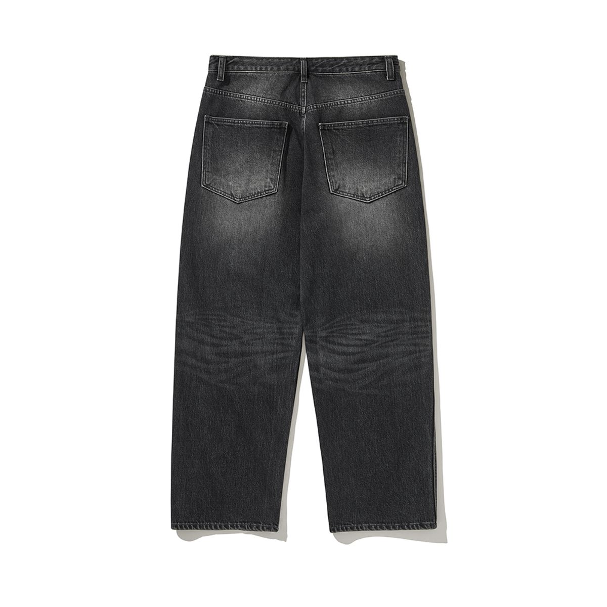 히즈핸더(HISHANDER) WASHED WIDE DENIM PANTS BLACK