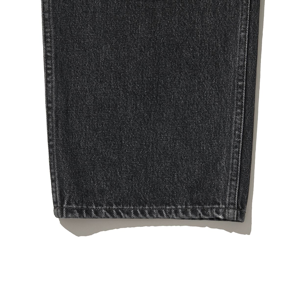 히즈핸더(HISHANDER) WASHED WIDE DENIM PANTS BLACK