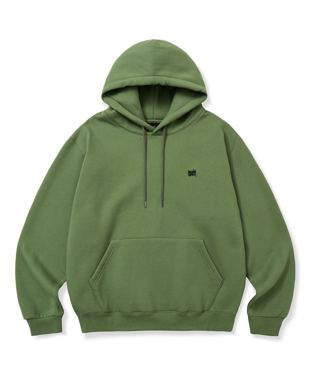 브라운브레스(BROWNBREATH) NIGHT TAG HOODIE - OLIVE