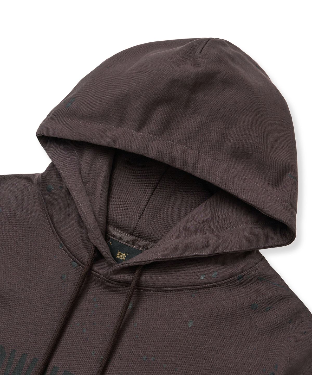 브라운브레스(BROWNBREATH) PAINTED HOODIE - DARK BROWN