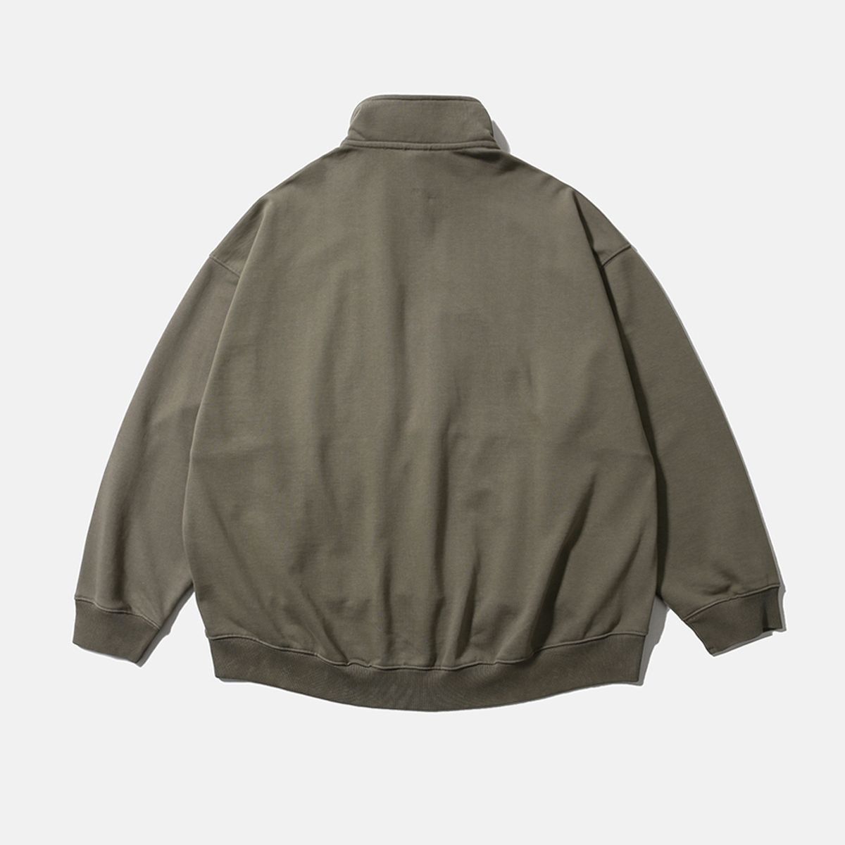 모이프(MOIF) [AW25] BAGGY HALF-ZIP SWEAT / OLIVE