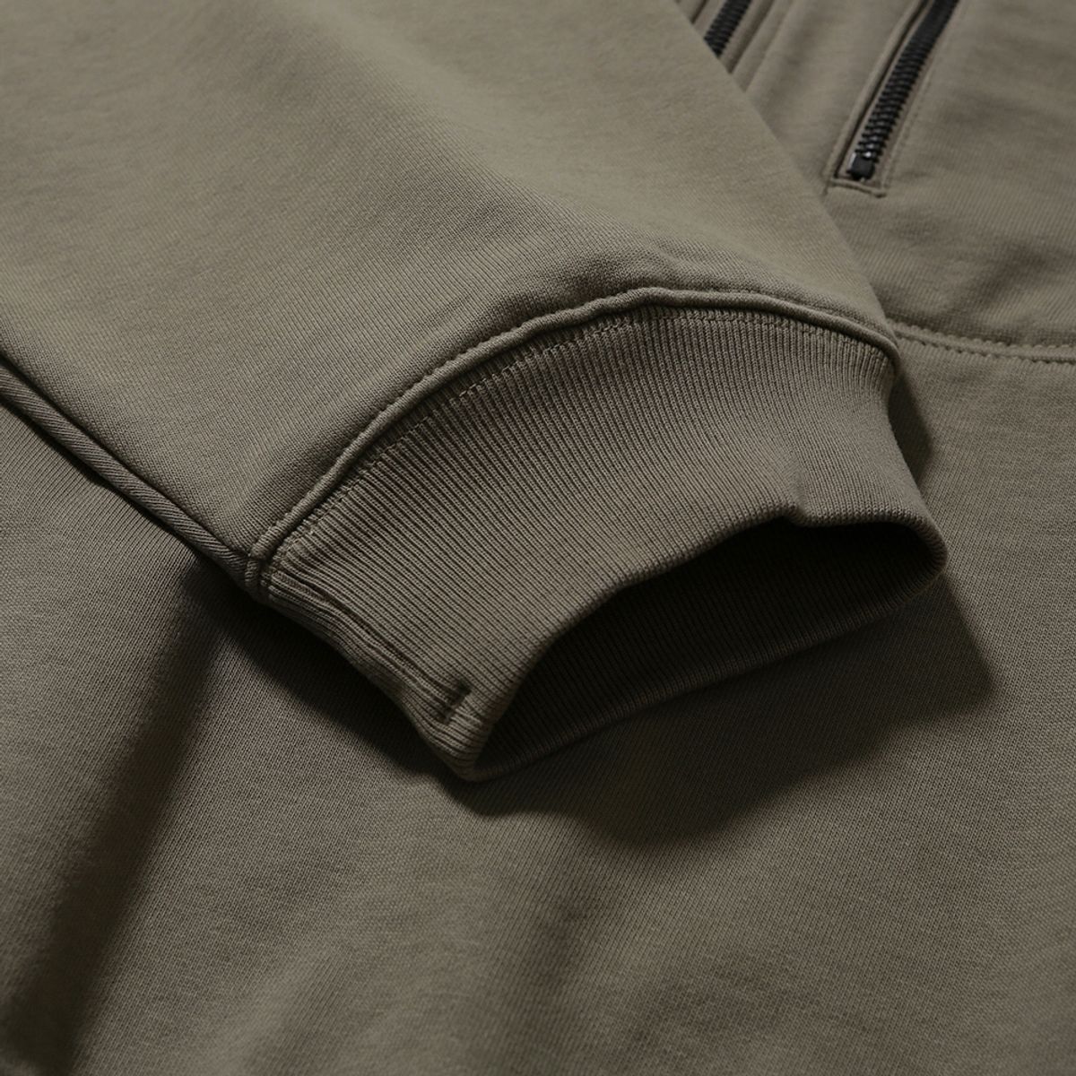모이프(MOIF) [AW25] BAGGY HALF-ZIP SWEAT / OLIVE