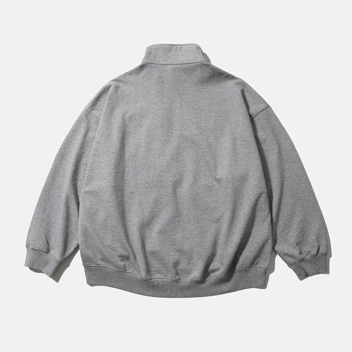 모이프(MOIF) [AW25] BAGGY HALF-ZIP SWEAT / HEATHER GRAY