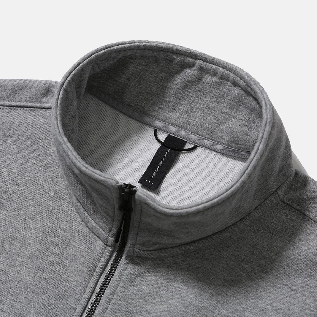 모이프(MOIF) [AW25] BAGGY HALF-ZIP SWEAT / HEATHER GRAY