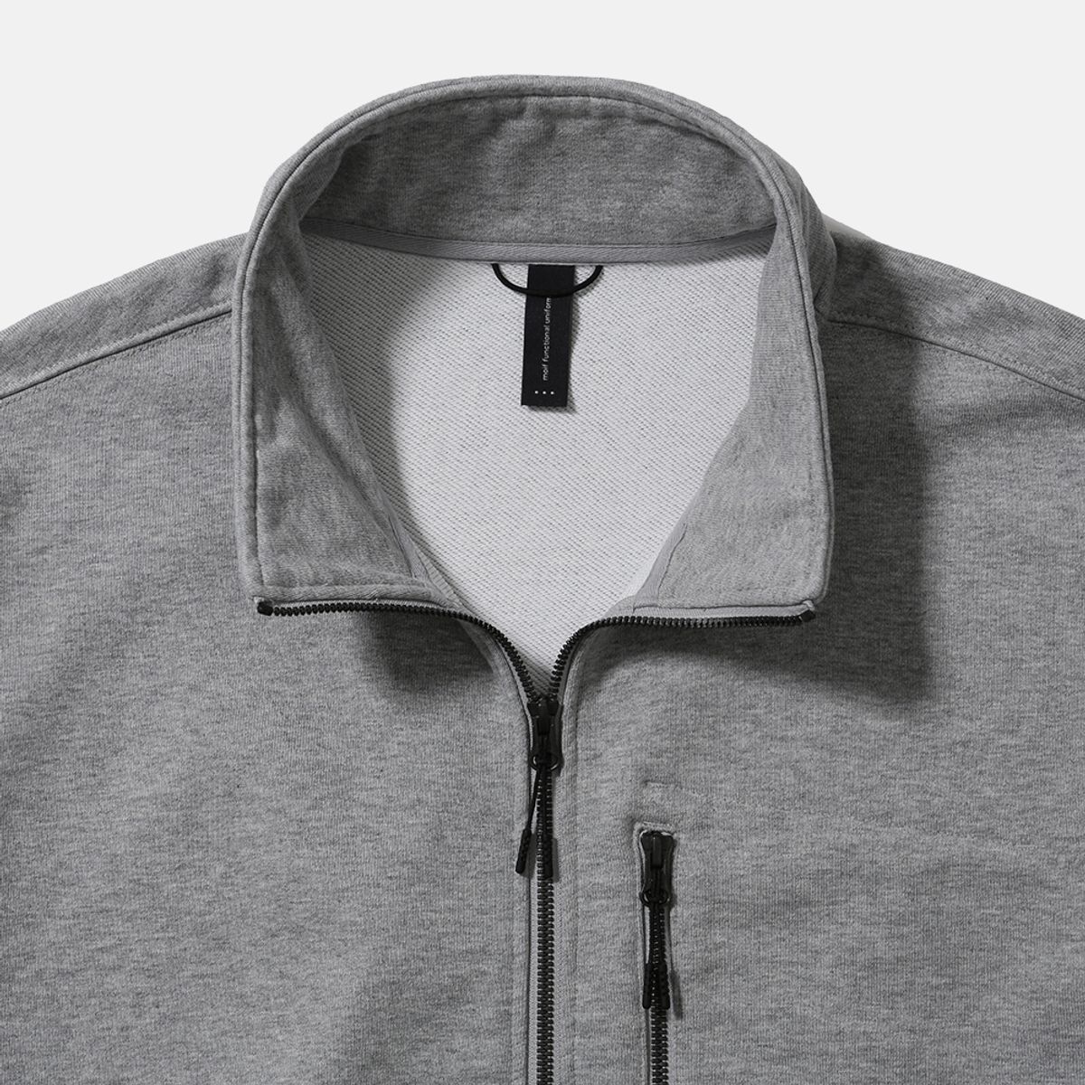 모이프(MOIF) [AW25] BAGGY HALF-ZIP SWEAT / HEATHER GRAY