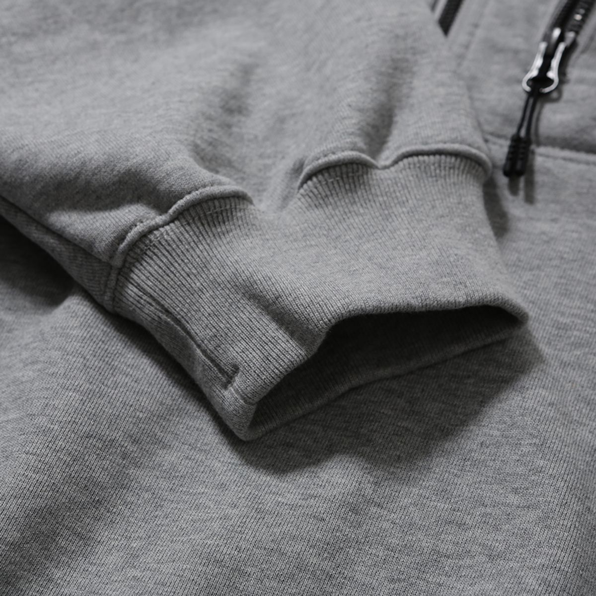 모이프(MOIF) [AW25] BAGGY HALF-ZIP SWEAT / HEATHER GRAY