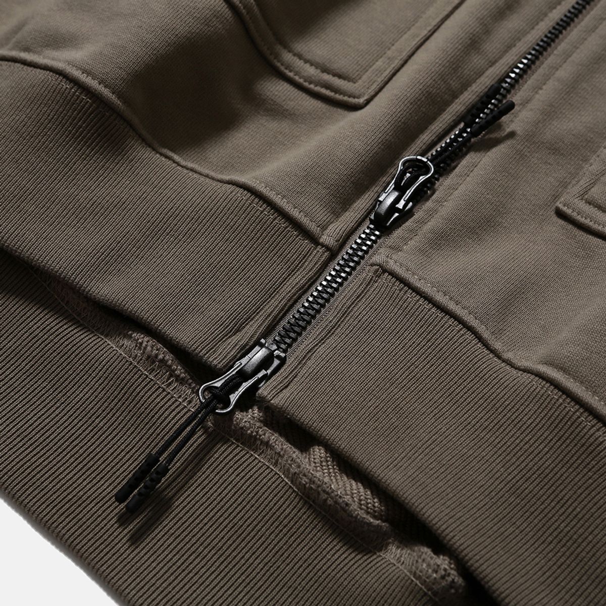 모이프(MOIF) [AW25] BAGGY ZIP HOODED SWEAT / OLIVE