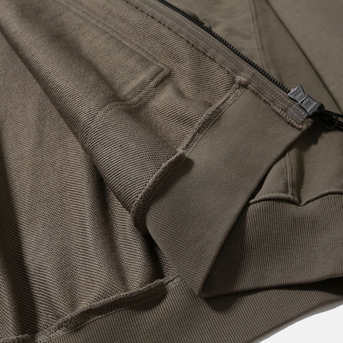 모이프(MOIF) [AW25] BAGGY ZIP HOODED SWEAT / OLIVE
