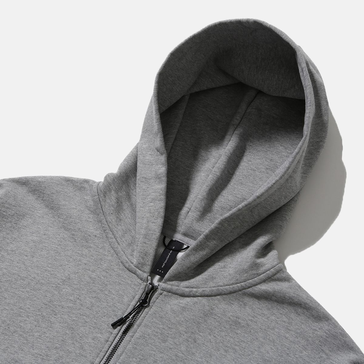 모이프(MOIF) [AW25] BAGGY ZIP HOODED SWEAT / HEATHER GRAY