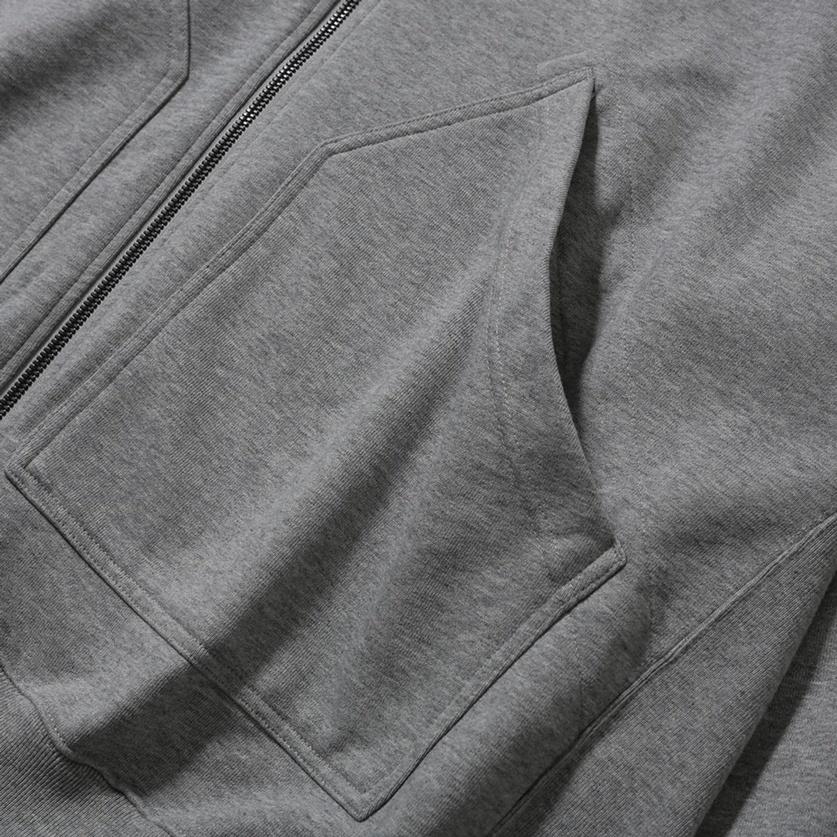 모이프(MOIF) [AW25] BAGGY ZIP HOODED SWEAT / HEATHER GRAY