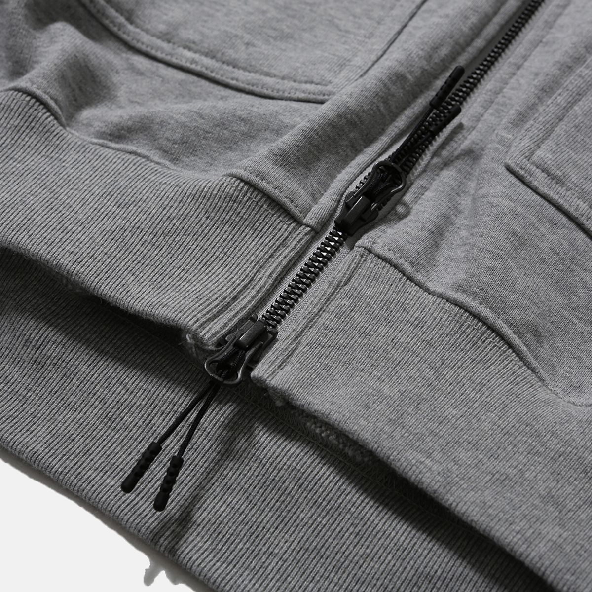 모이프(MOIF) [AW25] BAGGY ZIP HOODED SWEAT / HEATHER GRAY