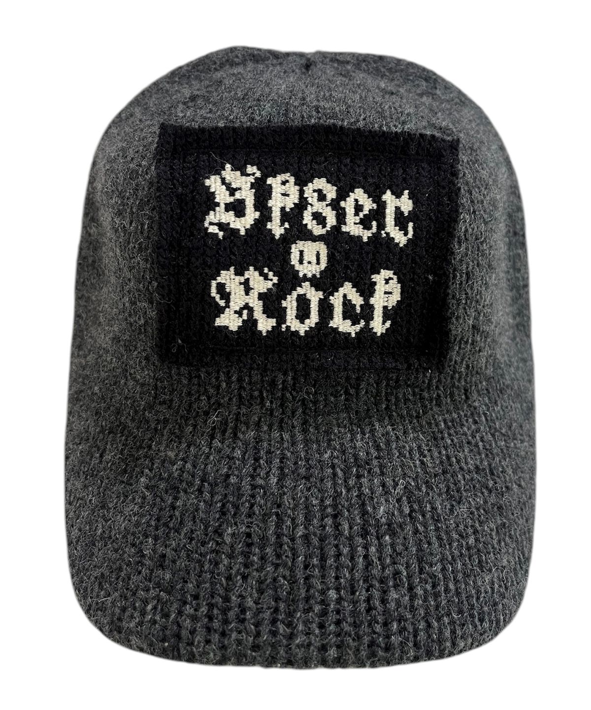 스케이터락(SK8ER ROCK) Patchwork Knit Ball Cap ((charcoal))