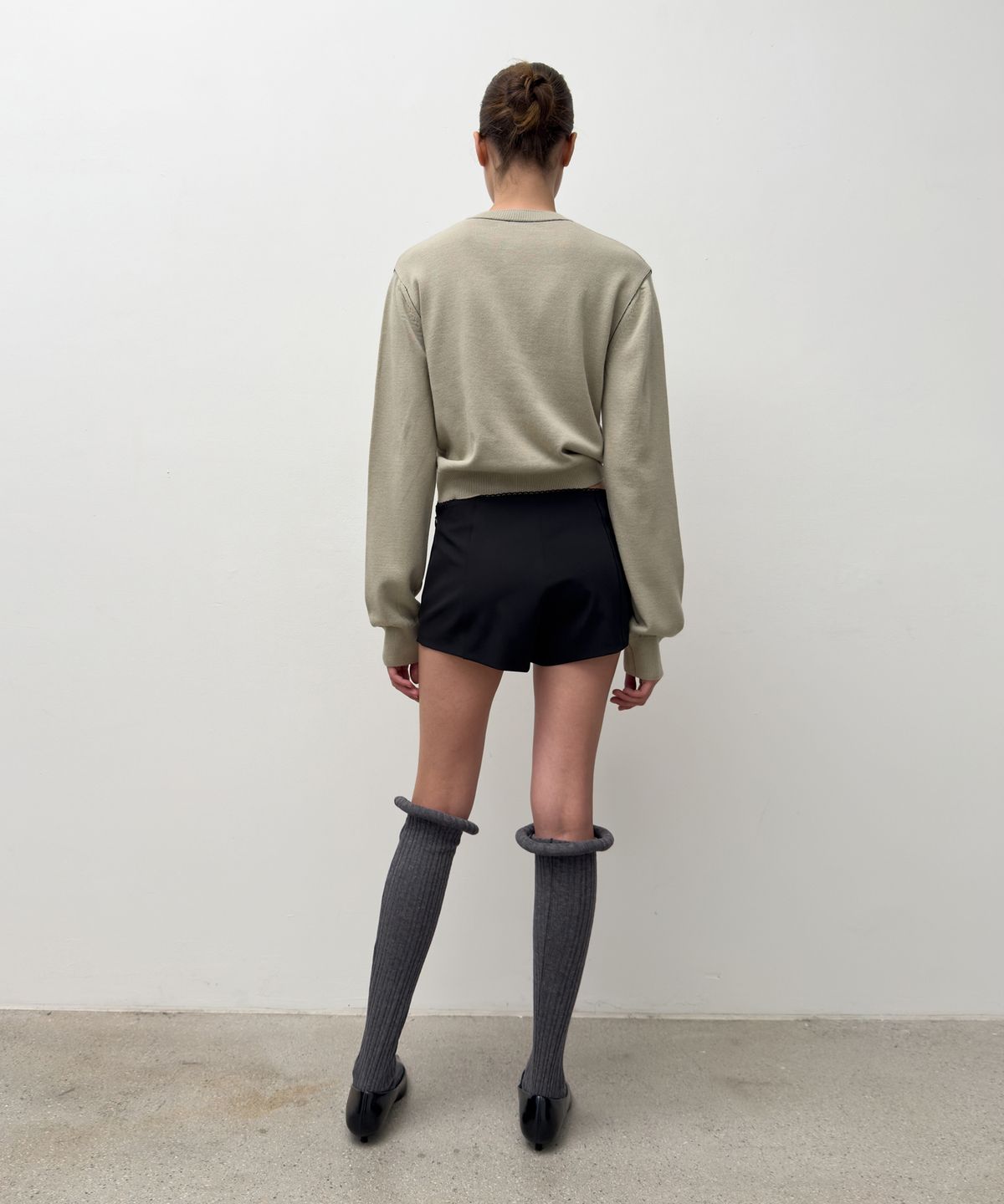 다이애그널(DIAGONAL) STITCH KNIT CARDIGAN (beige)