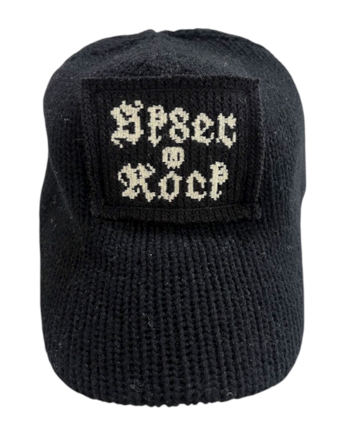스케이터락(SK8ER ROCK) Patchwork Knit Ball Cap ((black))