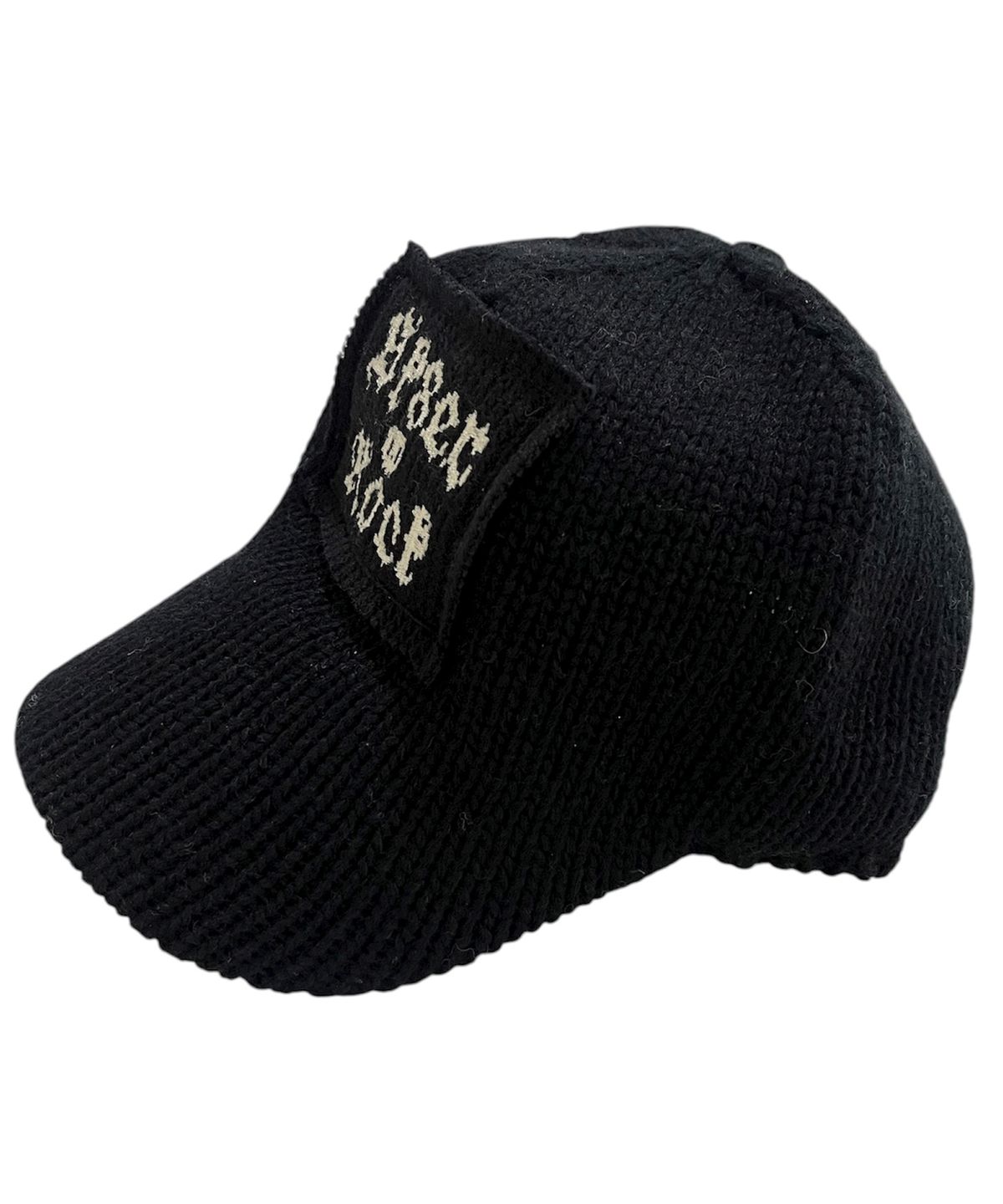스케이터락(SK8ER ROCK) Patchwork Knit Ball Cap ((black))