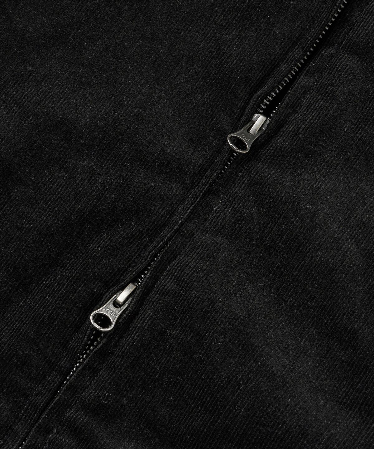 브라운브레스(BROWNBREATH) TAG CORDUROY PADDED HOOD ZIP UP - BLACK