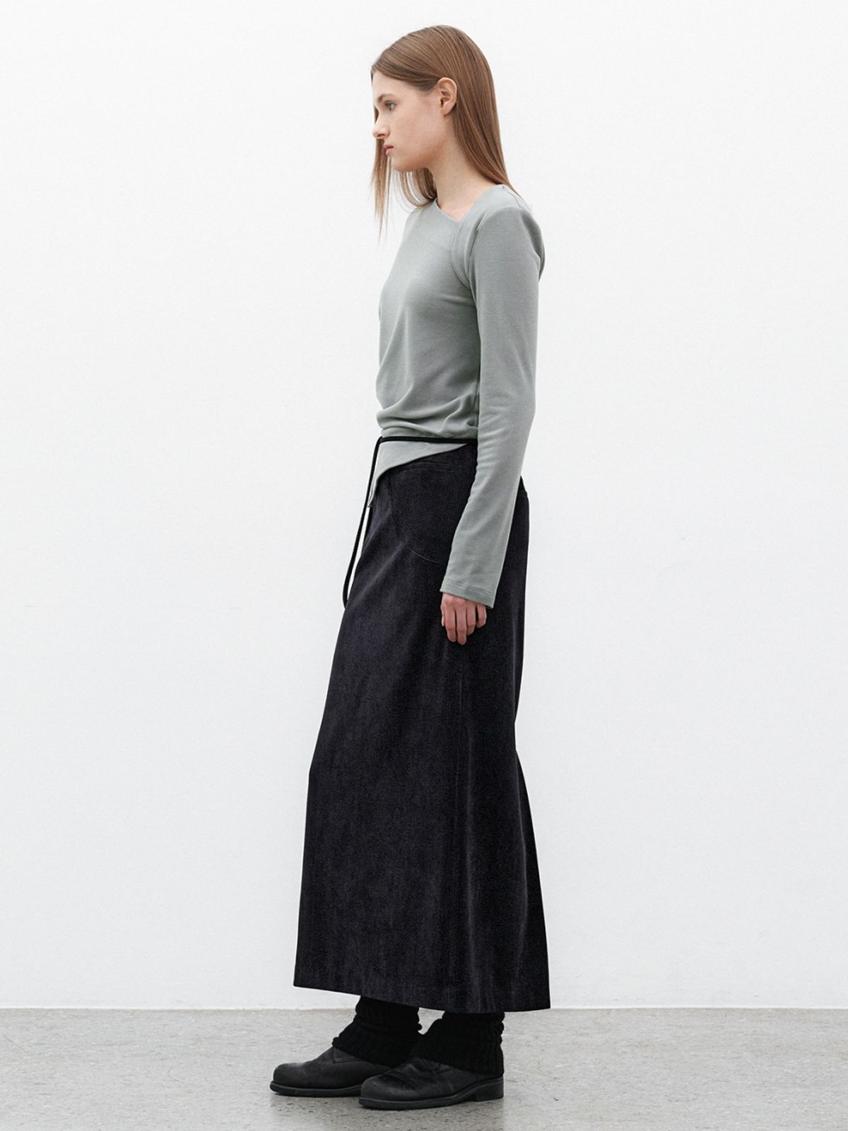 아틀리에 나인(ATELIER NAIN) 코듀로이 스트링 맥시 스커트 S(SK-5064)