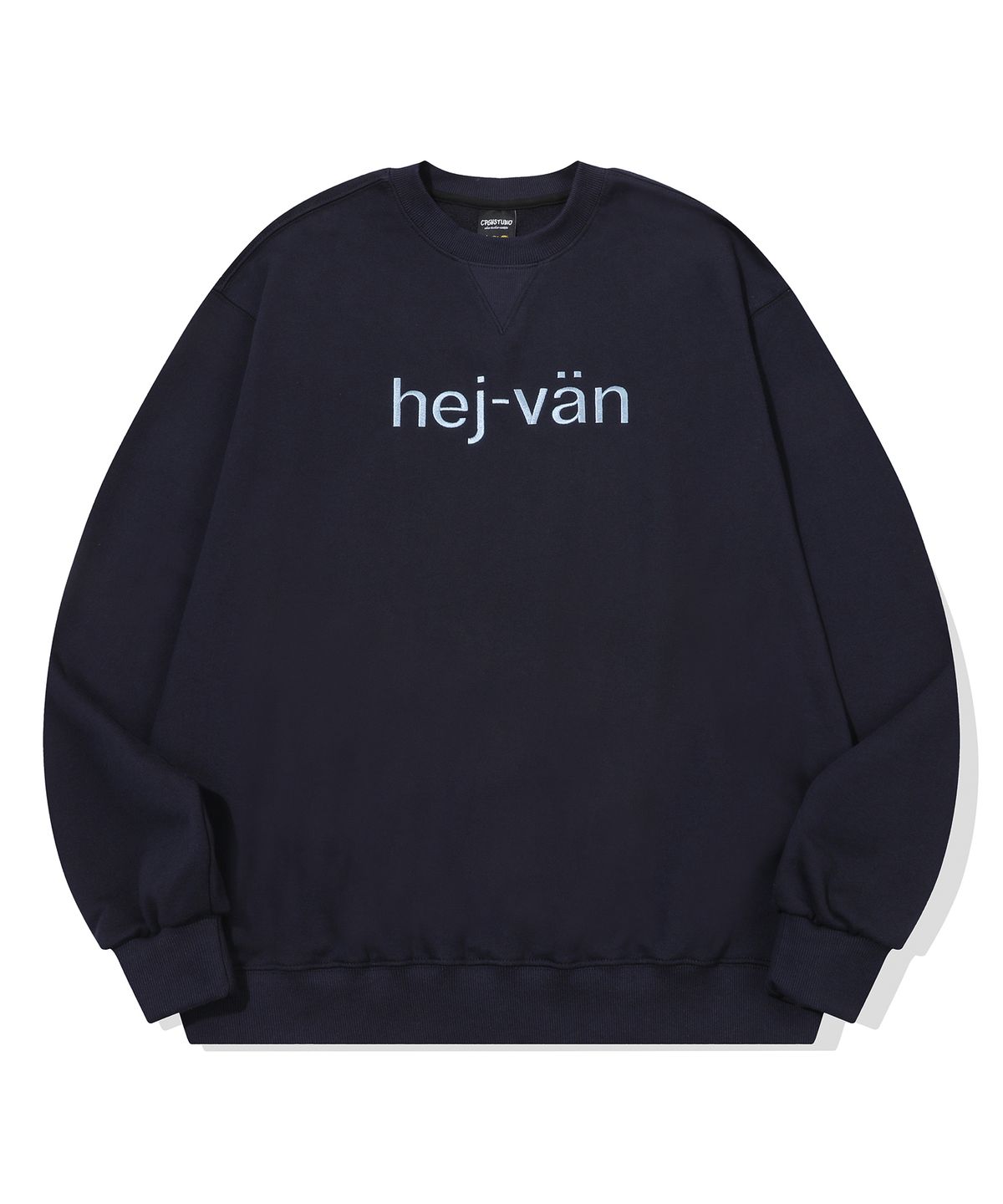 꼼파뇨(CPGN STUDIO) HEJ VAN 자수 스웨트셔츠 네이비