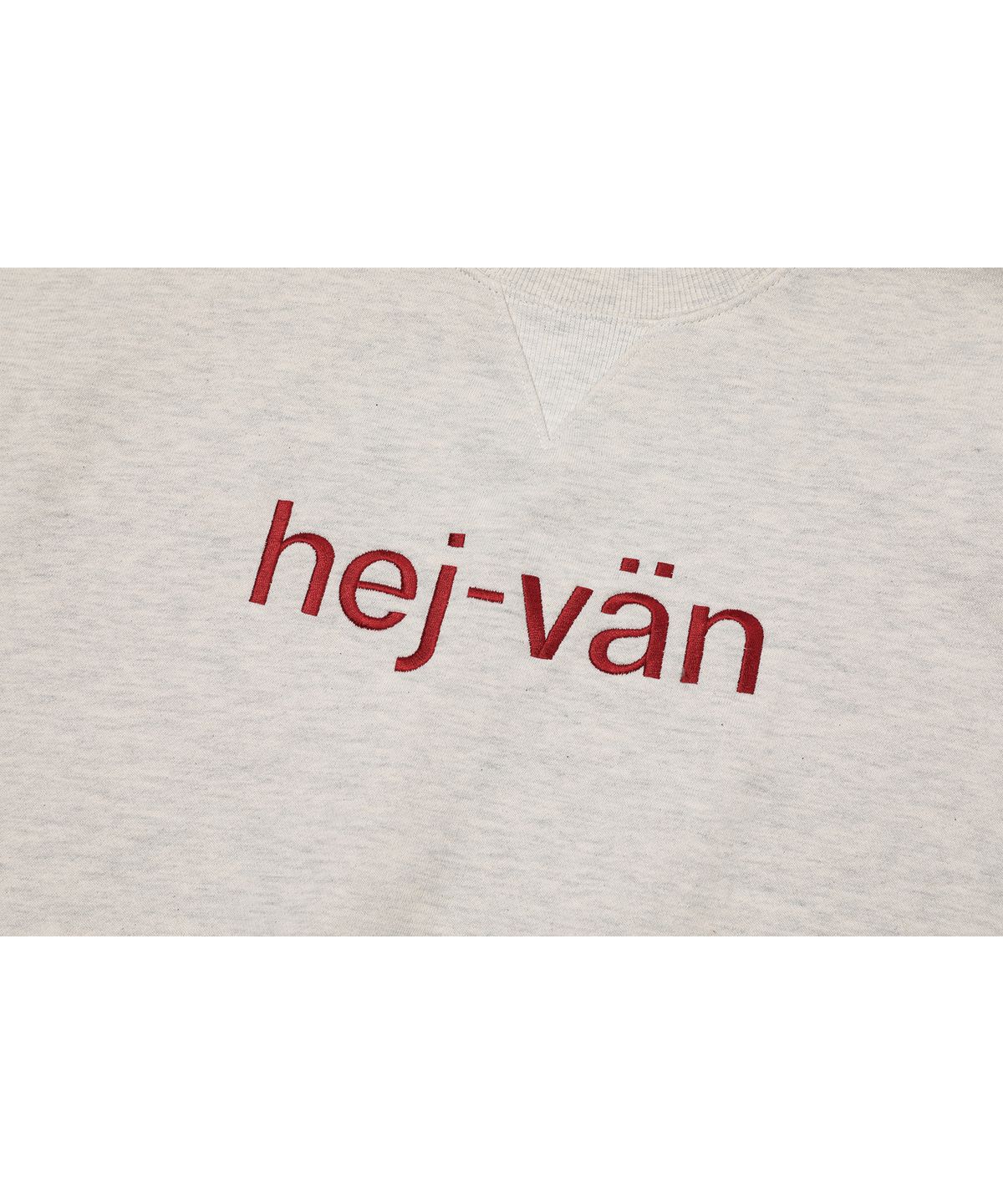 꼼파뇨(CPGN STUDIO) HEJ VAN 자수 스웨트셔츠 오트밀