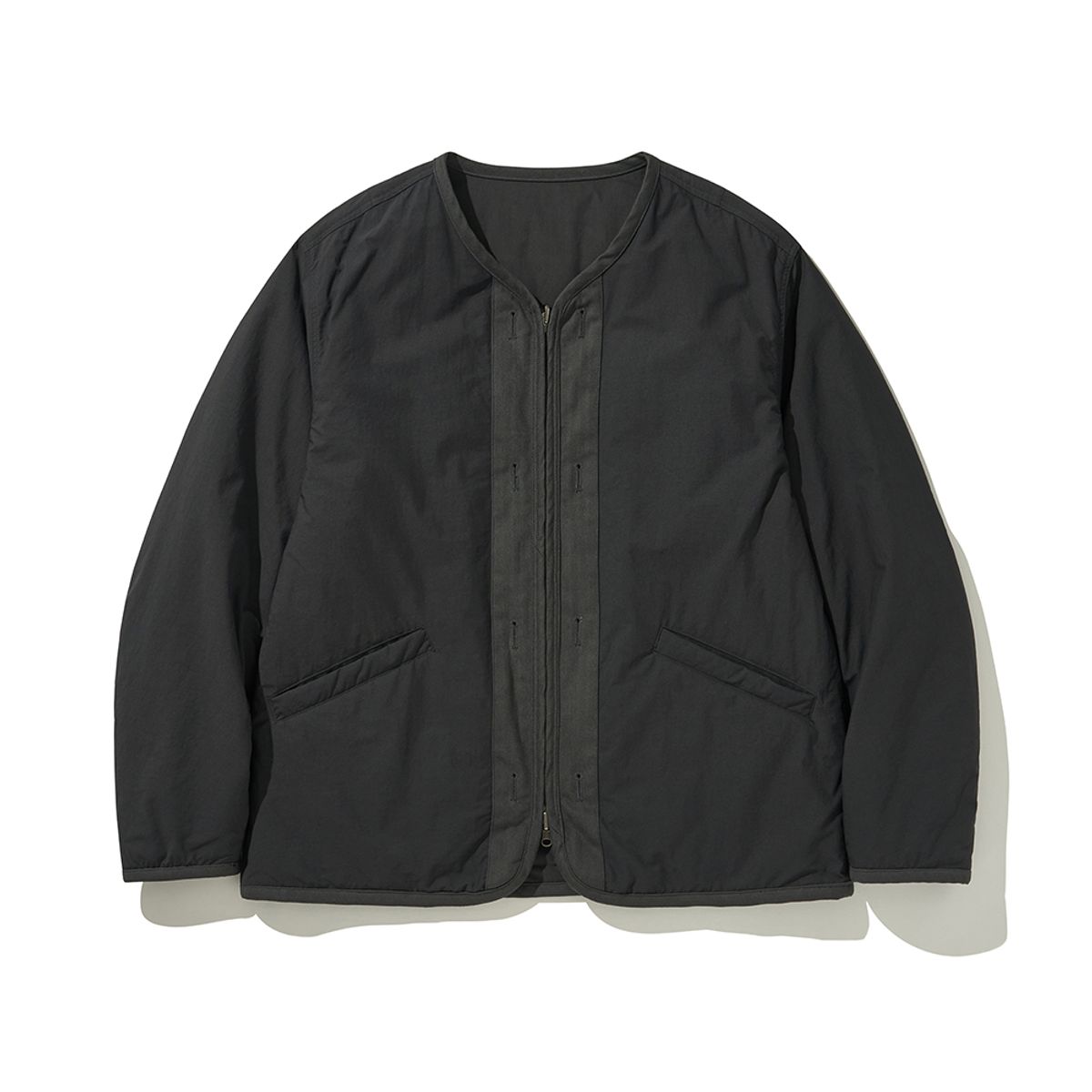 히즈핸더(HISHANDER) REVERSIBLE LINER JACKET CHARCOAL