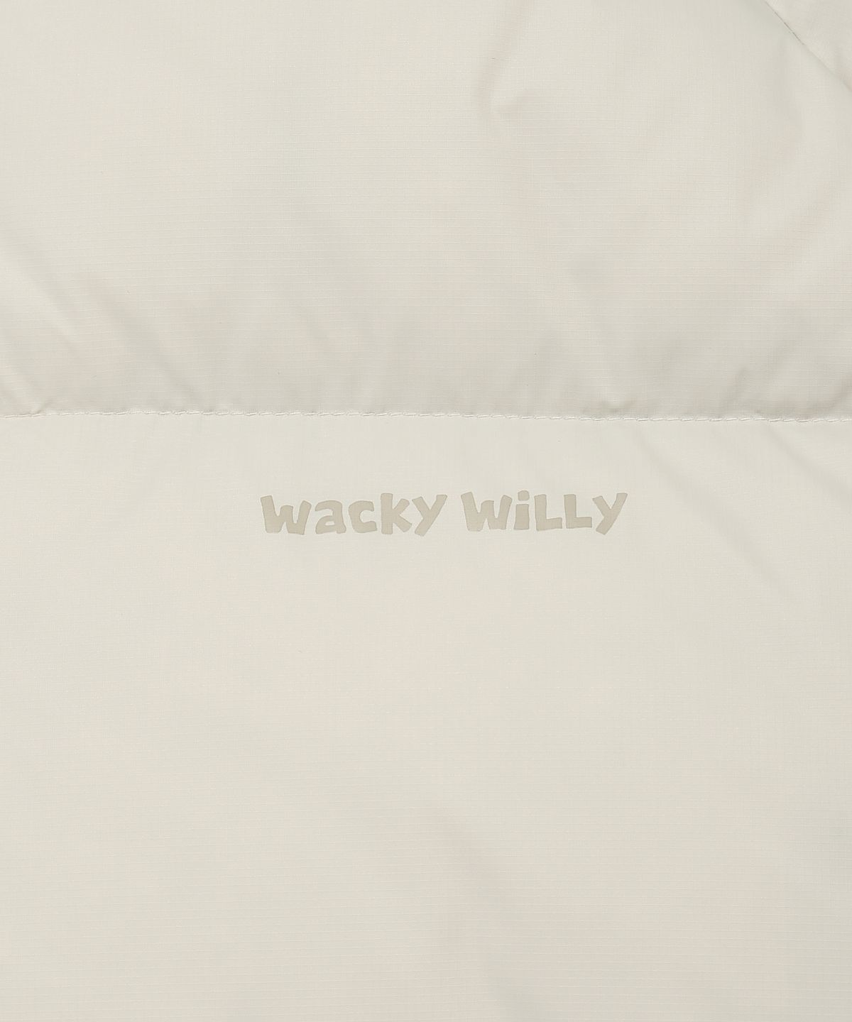 와키윌리(WACKY WILLY) 퍼텍스 립스탑 후드 다운 점퍼 크림