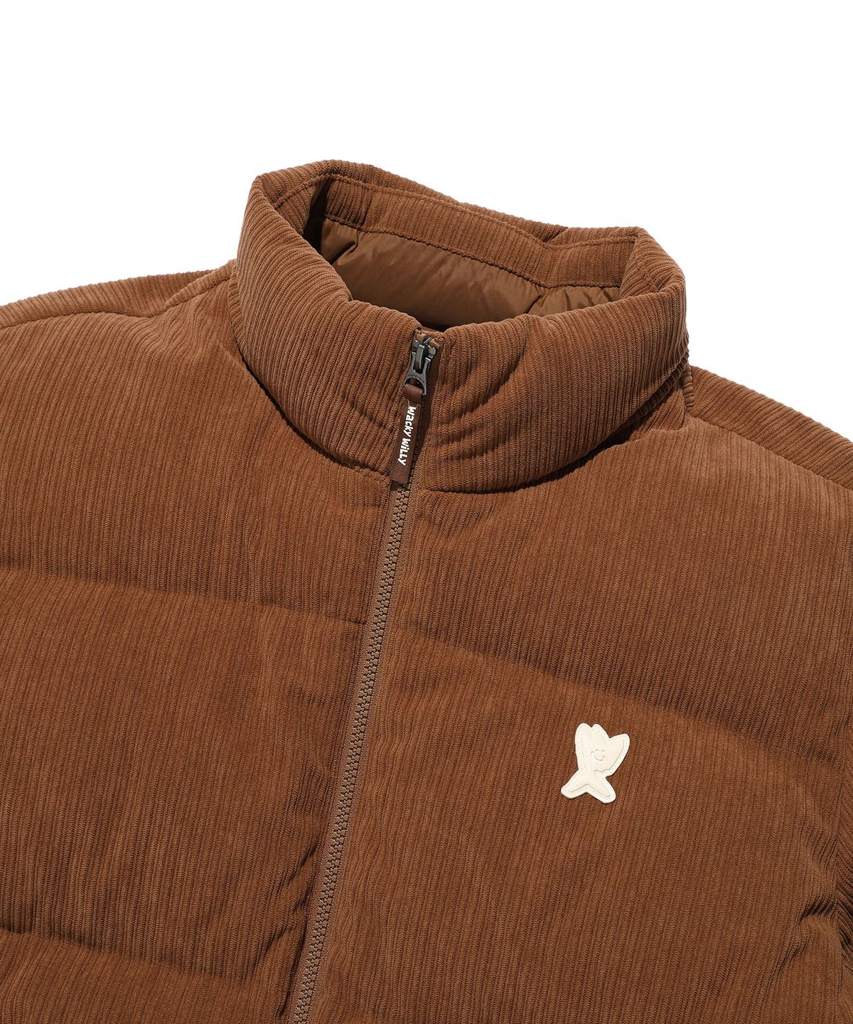 와키윌리(WACKY WILLY) 코듀로이 다운 점퍼 브라운