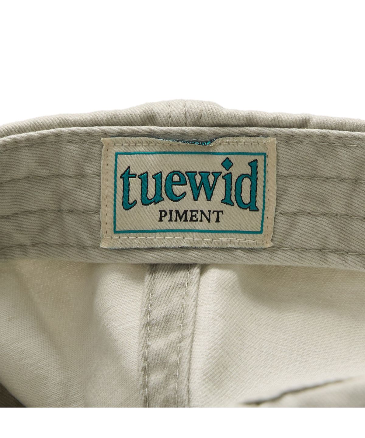 투위드(TUEWID) Dreamers open 24/7 wrinkled ball cap in beige