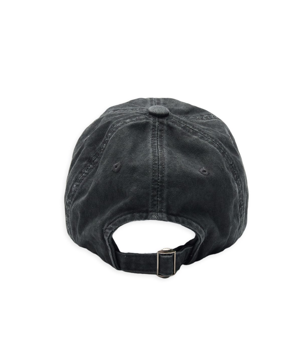 투위드(TUEWID) logo patch work wrinkled ball cap in black