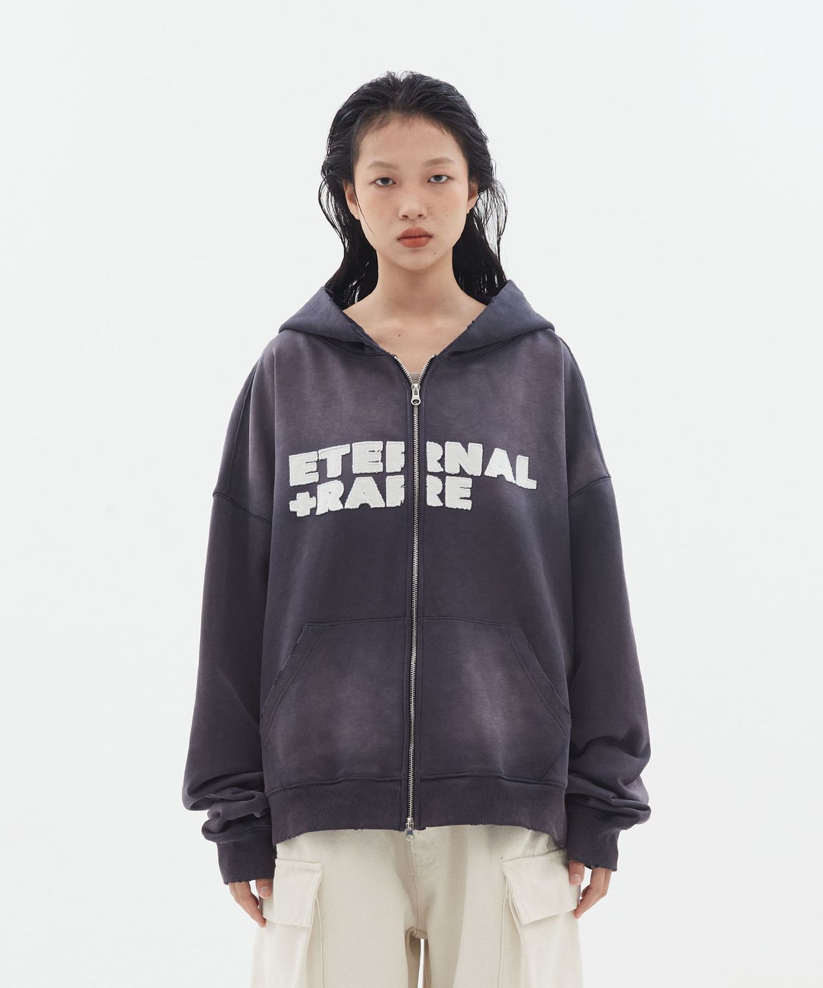 도미넌트(DOMINANT) ETERNAL+RARE Hoodie Zip-Up_Navy