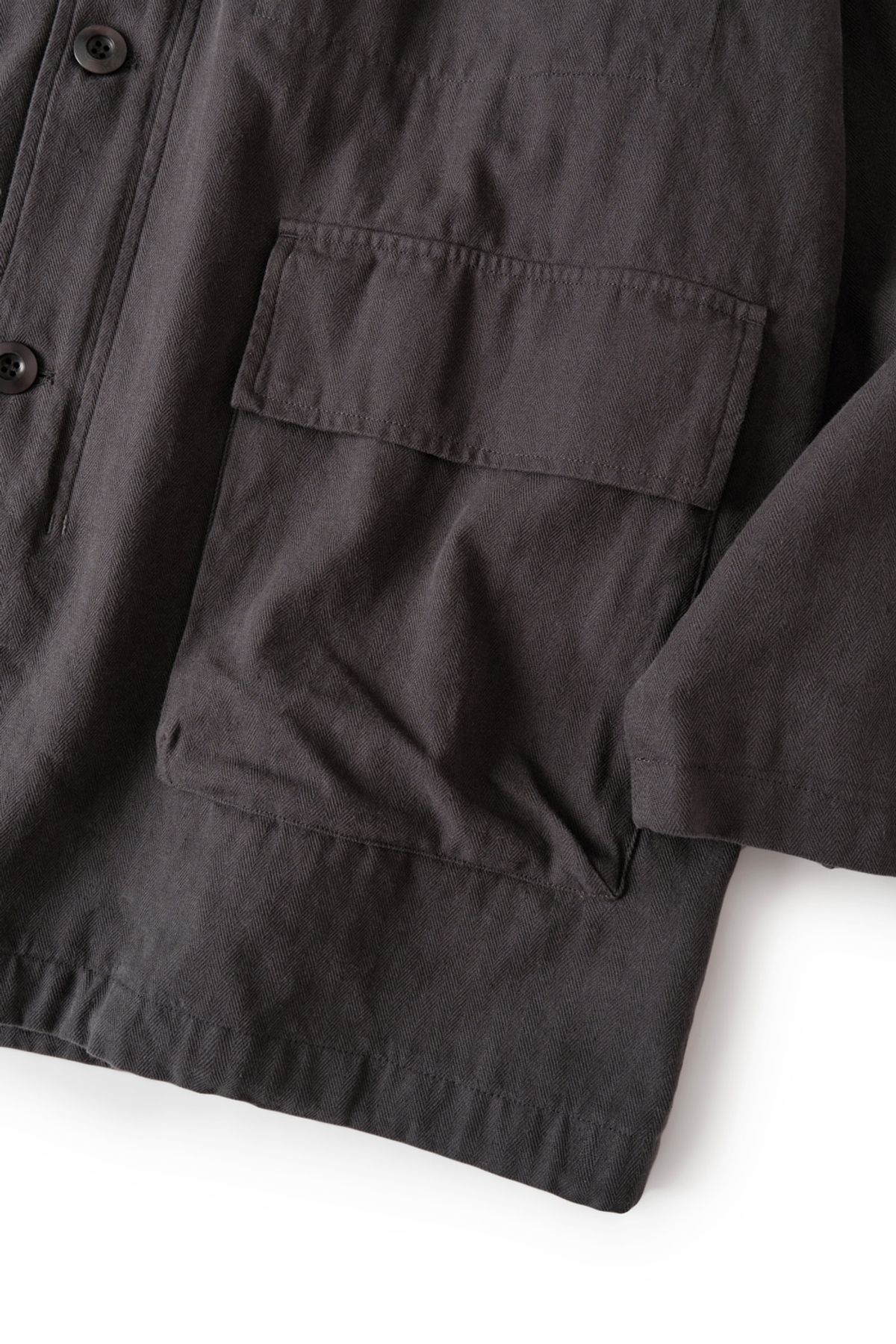 해칭룸(HATCHINGROOM) Hooded Mil Parka Charcoal