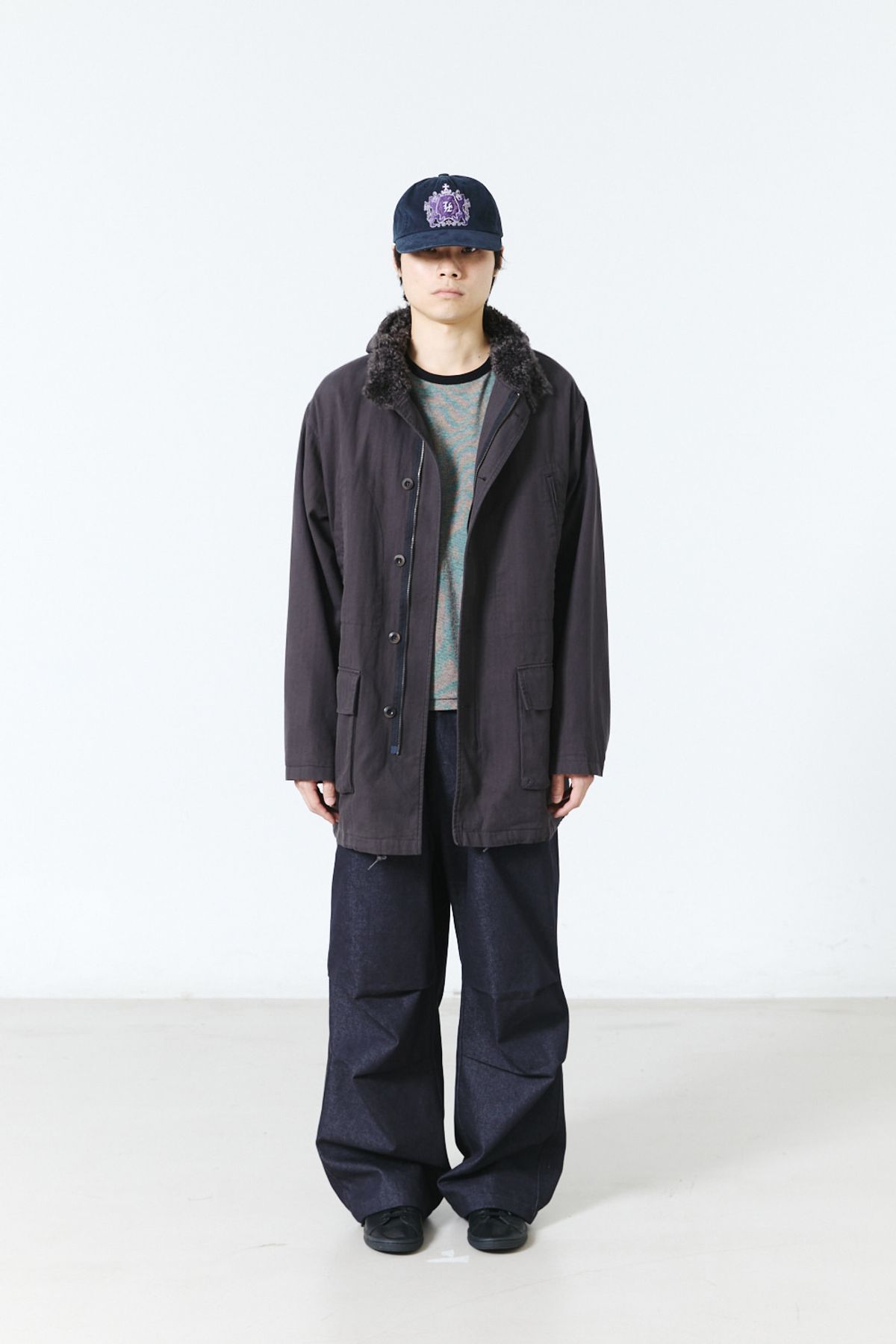 해칭룸(HATCHINGROOM) Hooded Mil Parka Charcoal