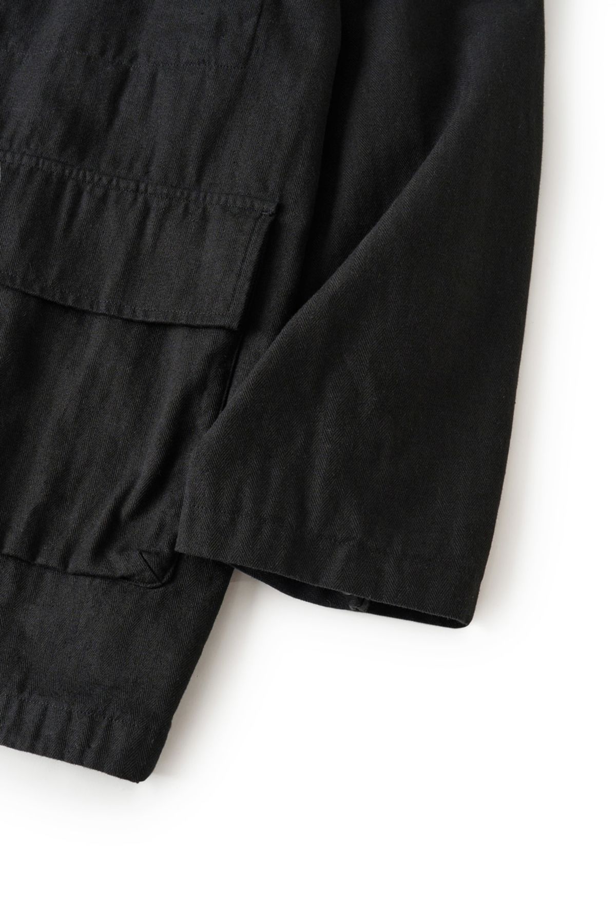 해칭룸(HATCHINGROOM) Hooded Mil Parka Black