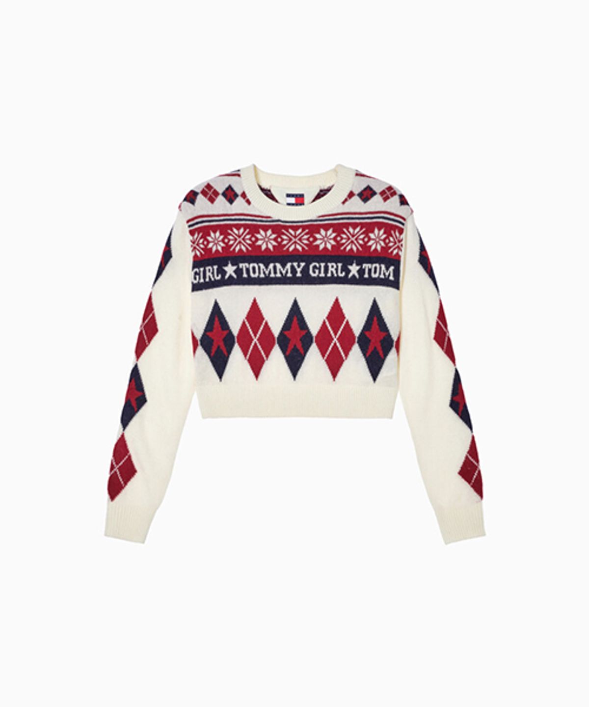 타미진스(TOMMY JEANS) 페어아일 크루넥 스웨터 (T32G0KTO69TWT1YBL)
