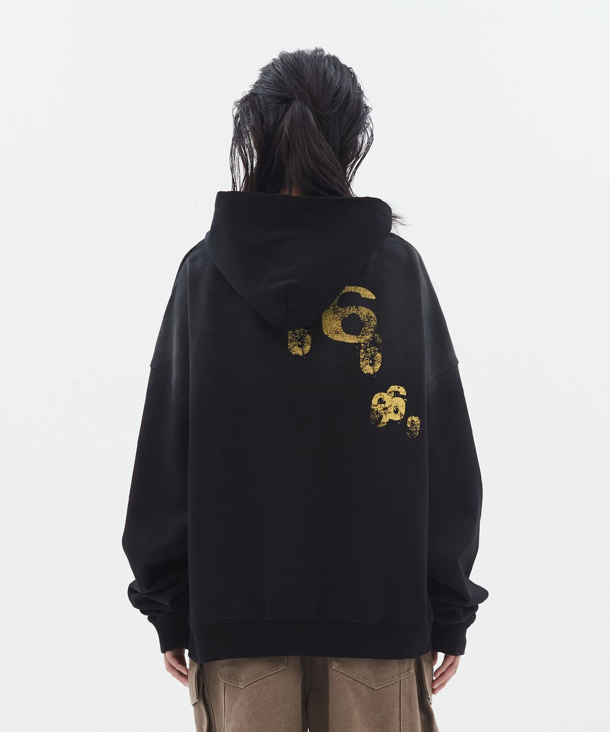 도미넌트(DOMINANT) 666 HARE Hoodie Zip-Up_black