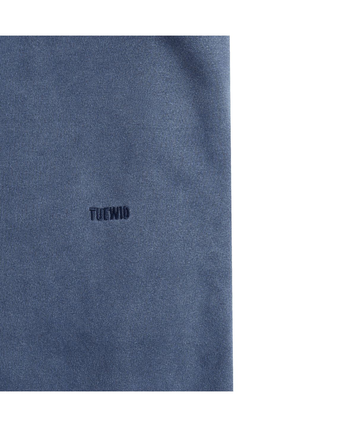투위드(TUEWID) classic embroidery sweatpants in drop loose fit (navy)