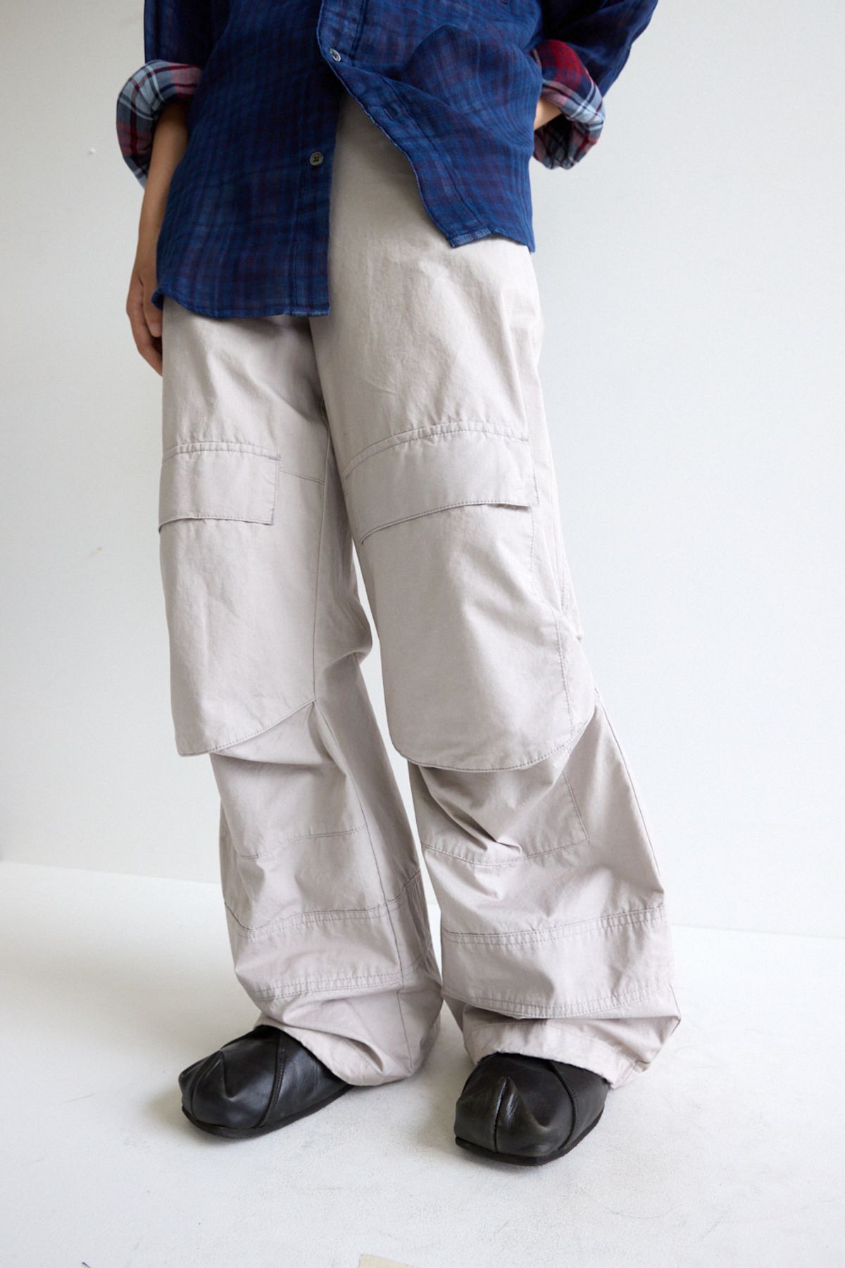 해칭룸(HATCHINGROOM) Fireman Pants Light Grey
