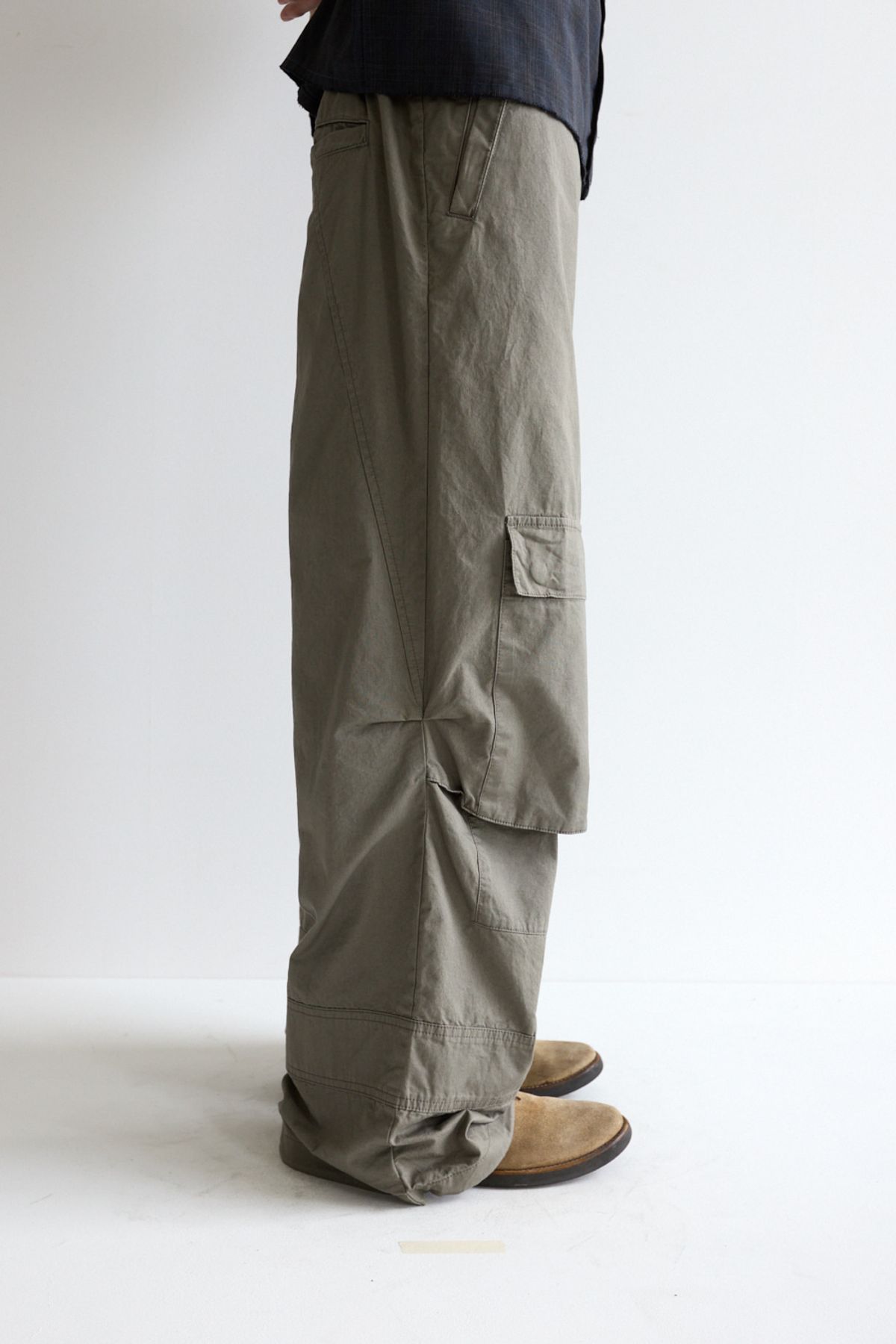 해칭룸(HATCHINGROOM) Fireman Pants Olive Grey