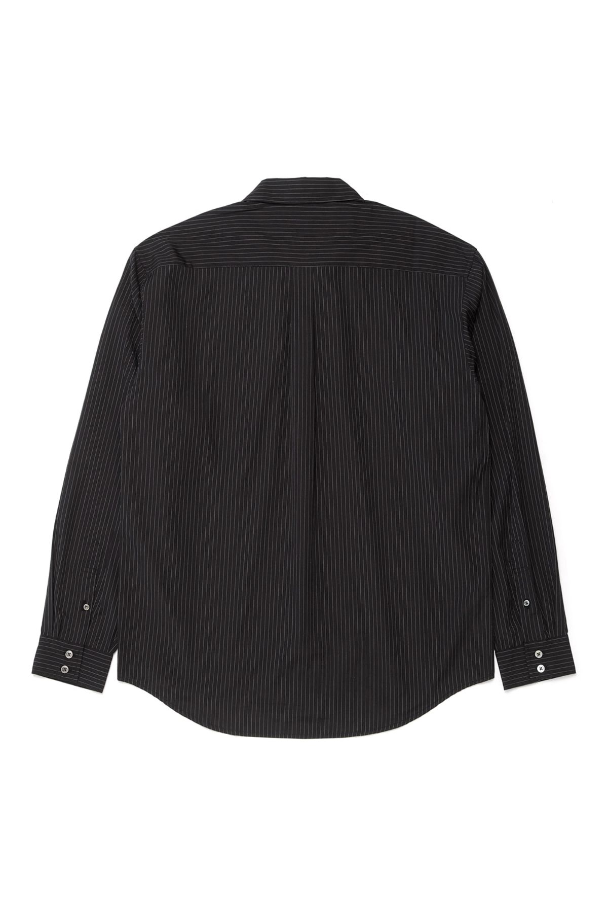 해칭룸(HATCHINGROOM) Rana Shirt Pin Stripe Black