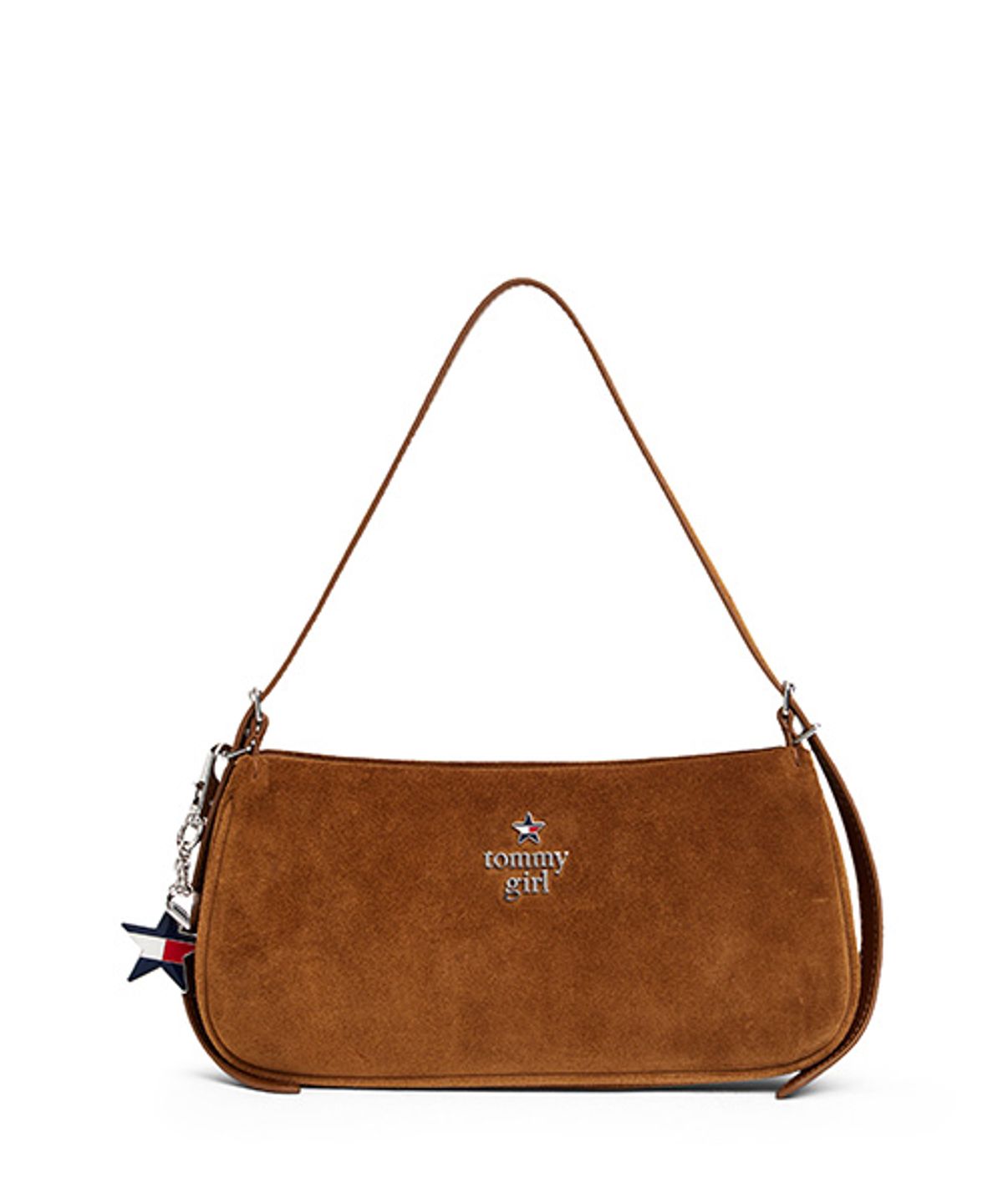 타미진스(TOMMY JEANS) 스웨이드 숄더백 (T32G0ABG81TWT1GPK)