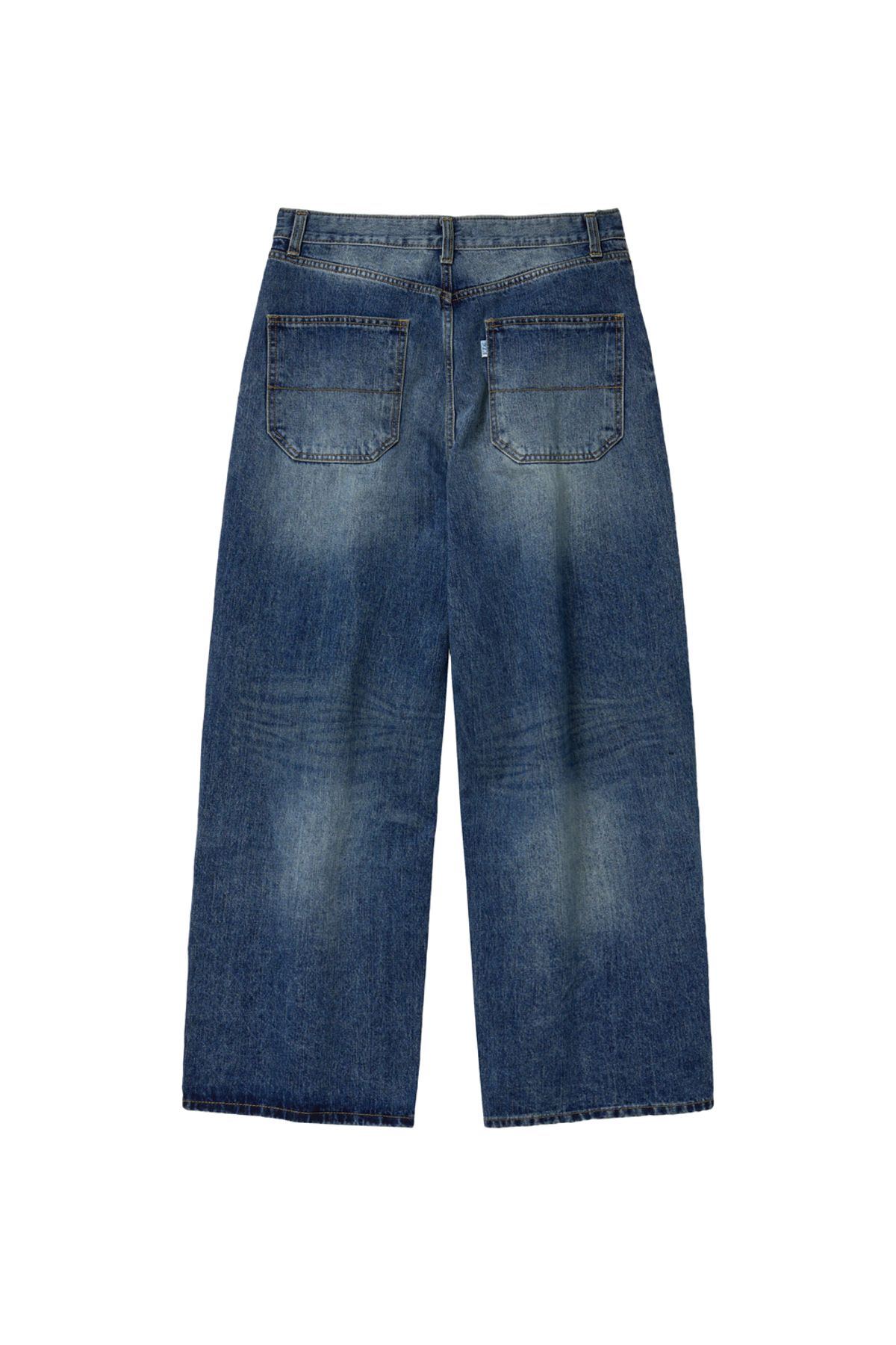 해칭룸(HATCHINGROOM) Flare Button Jeans Washed Blue