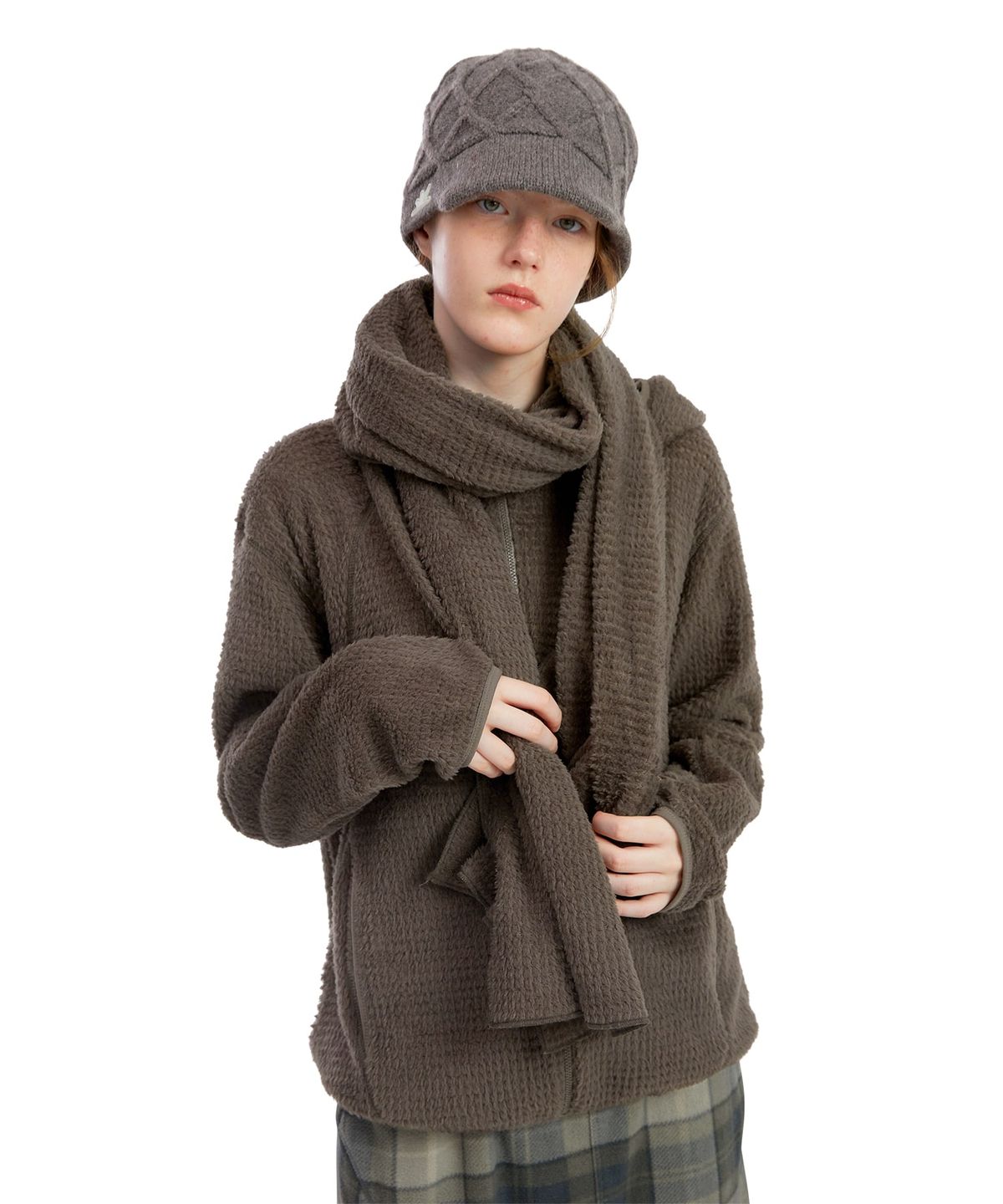 썬러브투어(SUNLOVETOUR) Polartec® Alpha® Scarf Brown