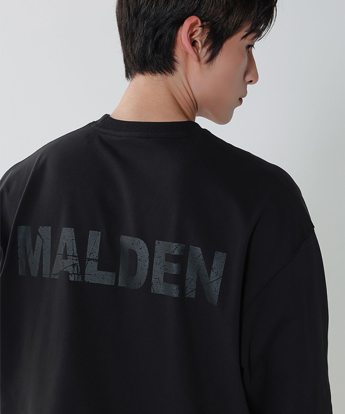 몰든(MALDEN) 헤비 코튼 크랙 오버핏 롱슬리브