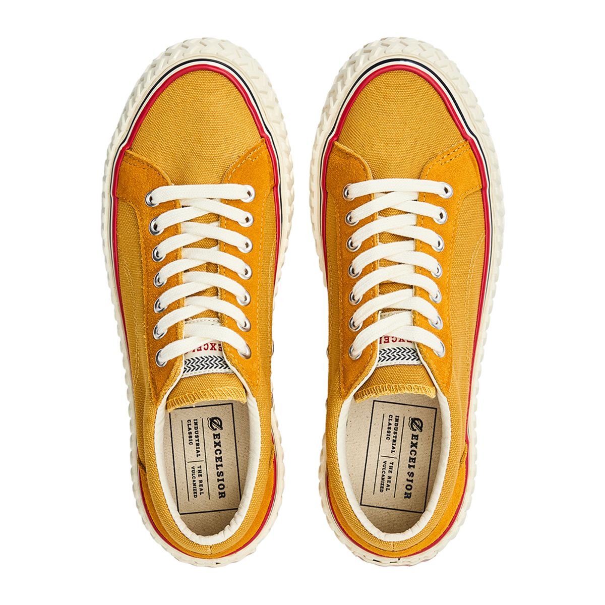 엑셀시오르(EXCELSIOR) 2025FW BOLT RETRO MUSTARD WHITE 스니커즈 Unisex Size
