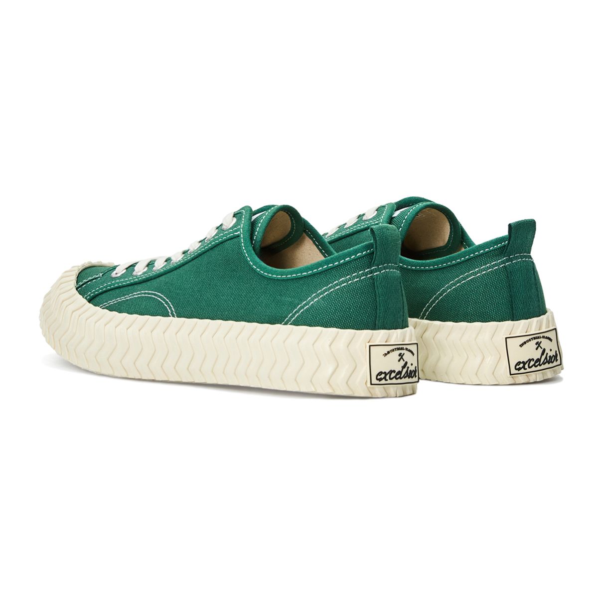 엑셀시오르(EXCELSIOR) 2025FW BOLT LAYER GREEN WHITE 스니커즈 Unisex Size