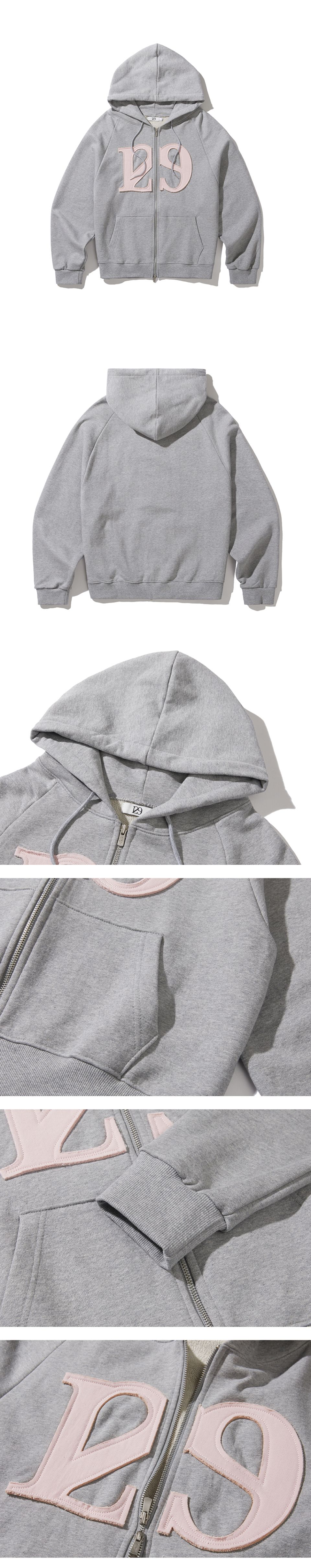 MUSINSA | ILLIGO 129 Logo Patch Hooded Zip-Up - 6 COLOR