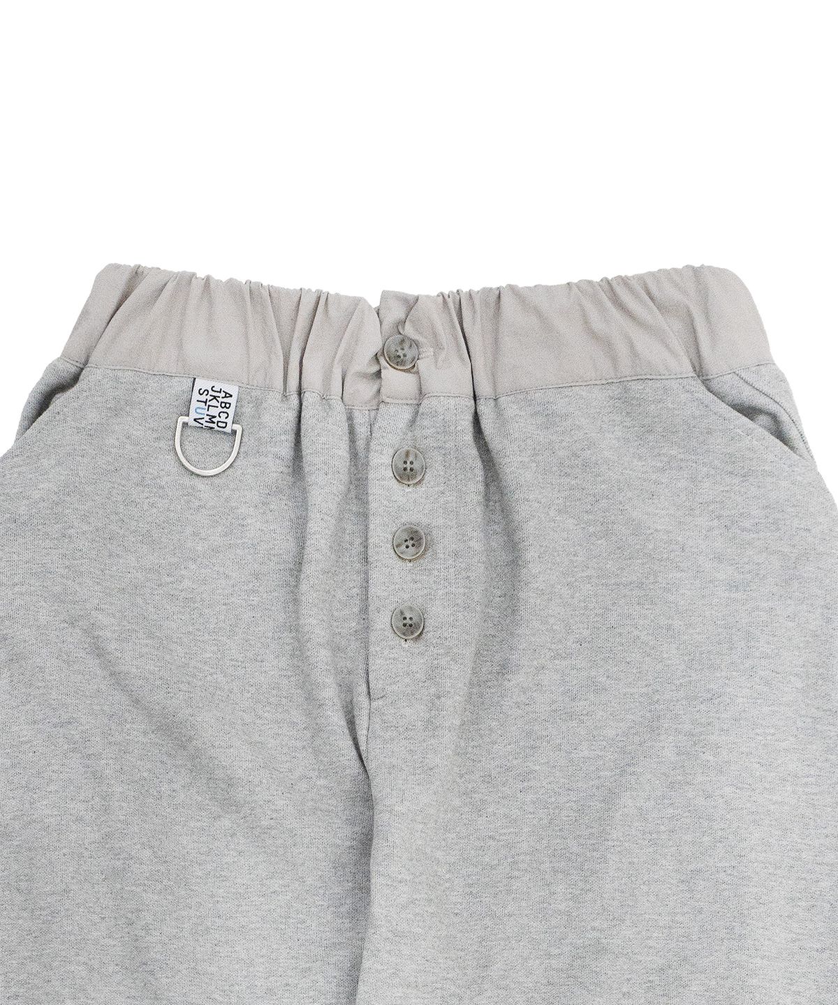 휴이(HUEY) Button-Fly Curved Sweatpants Grey