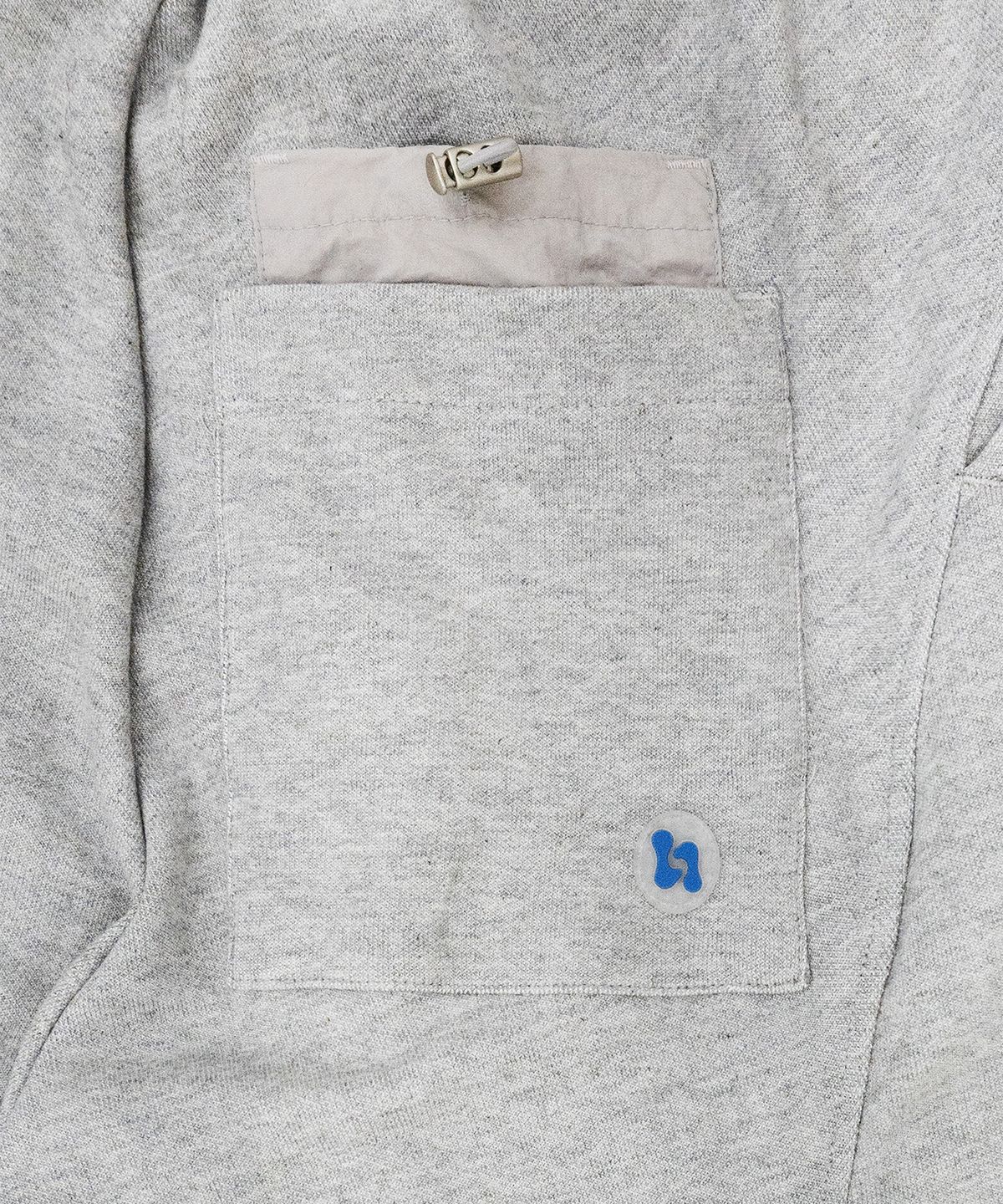 휴이(HUEY) Button-Fly Curved Sweatpants Grey