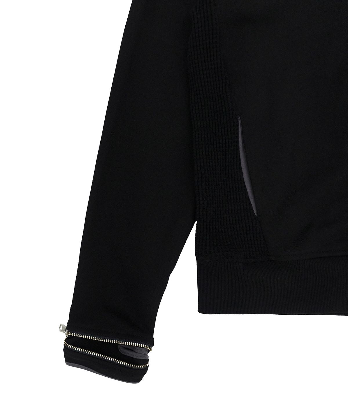 휴이(HUEY) Side-Zip Neck Track Top Black