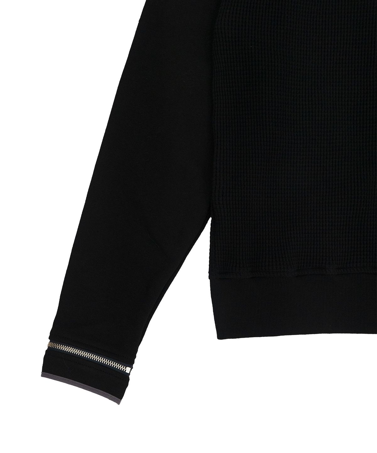 휴이(HUEY) Side-Zip Neck Track Top Black